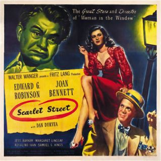 Scarlet Street Joan Bennett vintage movie poster #5