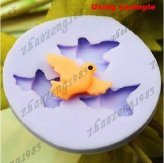   Dove Pigeon 3 Cavities Flexible Silicone Mold Mould For Polymer Clay