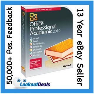 Microsoft Office 2010 Professional Academic Box