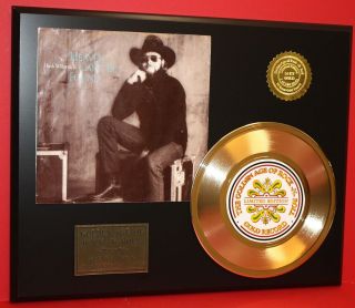   Williams Jr. 24k Gold Record Classic Country Music Gift 