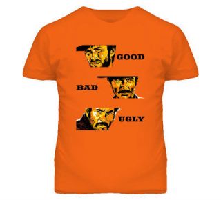   THE BAD AND THE UGLY CLINT EASTWOOD SPAGHETTI WESTERN MOVIE TEE SHIRT