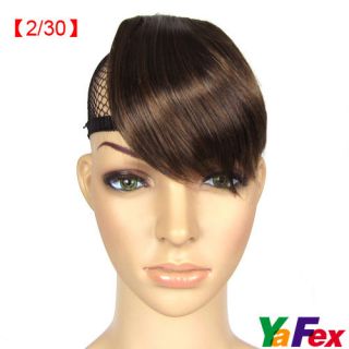Clip On/Clip in Bangs Hairpiece Extension front bands 4colors