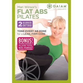   Pilates Flat Abs NEW Double Workout DVD (Two 20 minute workouts