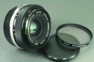 PANCAKE OLYMPUS Zuiko Auto S 40mm f 2 rare lens MINT  Optics for OM1 