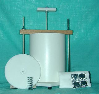 Complete Cheese Press Kit With Cultures & 2 Cheese Cloths