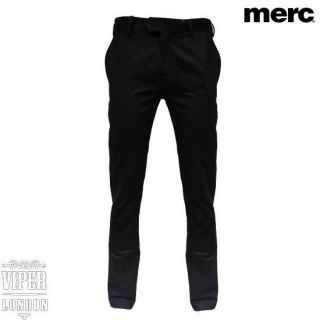 New Merc London Black Sta Press Mod Winston Trousers Sizes 30 36/32L
