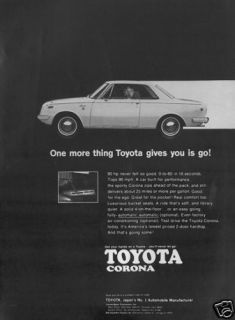 1969 Toyota Corona Hardtop   Classic Vintage Advertisement Ad