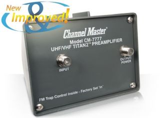 Channel Master CM 7777 UHF/VHF Antenna Preamplifier #1 New High 