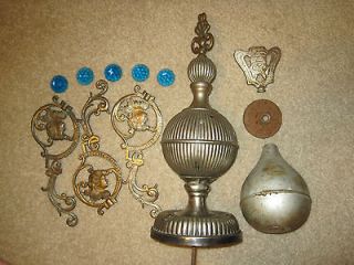 ANTIQUE PARLOR WOOD OR COAL ROUND OAK STOVE FINIAL+