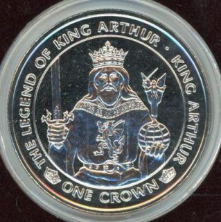   of Man 1996 King Arthur Camelot   Commemorative Coin   Crown   ka635