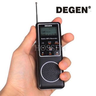 DEGEN DE1127 Digital Radio DSP FM MW SW AM Receiver 4GB MP3 Player 
