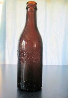 Vintage Coca Cola Amber Bottle Louisville KY