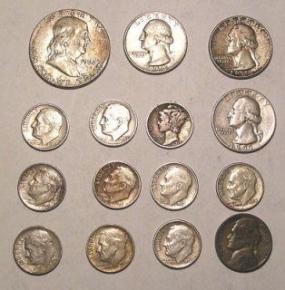 face value silver coins in Collections, Lots
