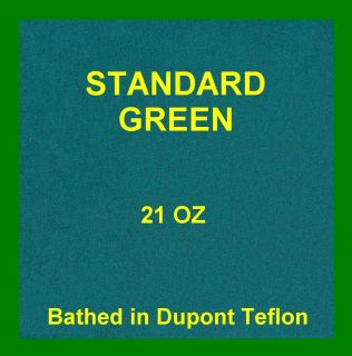 Teflon Billiard 9 Green Pool table FELT cloth fabric 21 oz