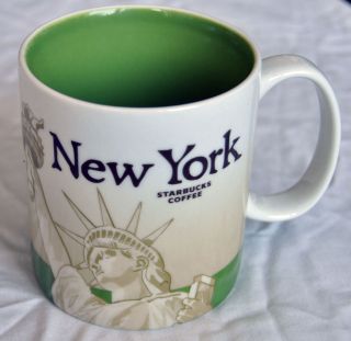 Starbucks Coffee Mug New City Series Statue of Liberty New York City 