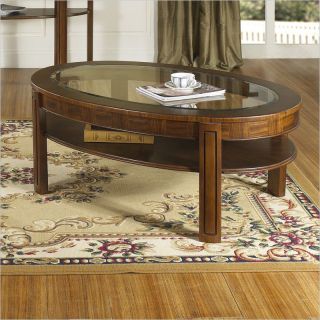 oval wood coffee table in Tables