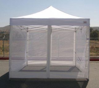 TWO EZ Pop Up Canopy Screen Walls Tent MESH WALLS ONLY 10 x 10 Set of 