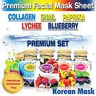   Premium Facial Essence Face Mask Pack Intensive Skin Care Set Collagen