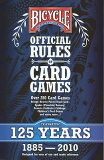 BICYCLE PLAYING CARDS OFFICIAL RULE BOOK OF CARD GAMES