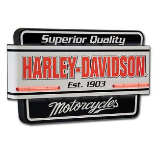 HARLEY DAVIDSON Est. 1903 Superior Quality Motorcycles Neon Sign HDL 