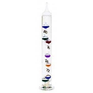 GALILEO 17” THERMOMETER W/7 MULTI COLORED SPHERES IN F° AND BIG 