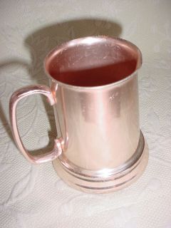   Kong Clear Bottom Copper colored Tankard Mug Renaissance Prop 1144