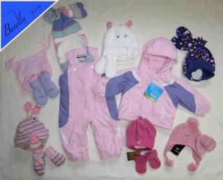 COLUMBIA Infant Girls Jacket/Coat & Bib Pants~Snow Suit Set~12 or 18 