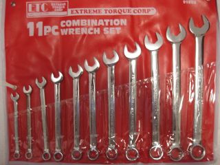 Extra Long Six Point SAE Combination Wrench Set 3/8 to 1 ( 6 point )