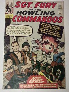   Fury And His Howling Commandos #1 VG/F 1963 Marvel Comics Jack Kirby