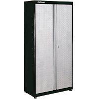 Door Tall Metal Garage or Workspace Storage Cabinet   3 Shelves