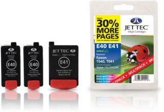 Compatible Jettec E40/E41 Black / Tri Colour Printer Ink Cartridges