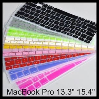 Silicone Keyboard Cover Skin Shield for ALL Macbook Pro 13 15 inch 