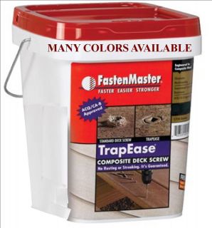 FastenMaster TrapEase Composite Deck Screws for Decking No 