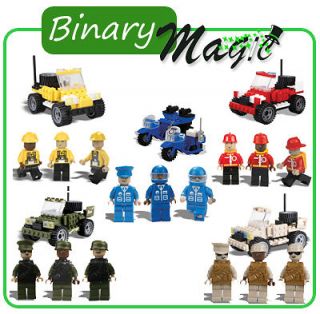   Block Kit Best Lock Construction Brick Toys Set Vehicle + Figures