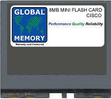 8MB MINI FLASH CARD MEMORY RAM FOR CISCO 800 SERIES ROUTERS ( MEM800 