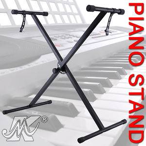 Metal Piano Keyboard Adjustable Display X Stand Standard Portable 