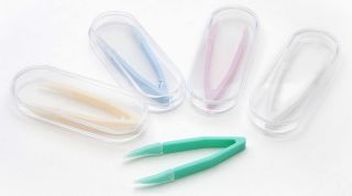 Contact Lens Tweezers With CASE   NEW   Multiple Colors   colored 