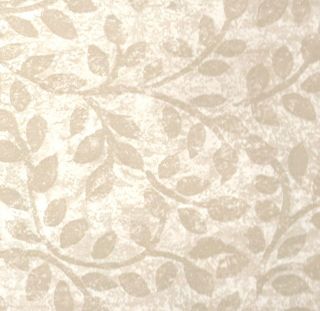 Tan White Ivy Leaf Contact Paper Shelf Liner 5x20
