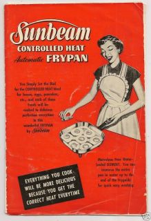 Old SUNBEAM Electric Heat Automatic & Multi Cooker Frypan Appliances 
