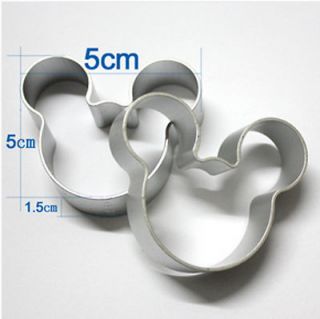 1pc Disney Mickey Mouse Cookie Cake fruit Cutter Aluminum Mold Mould