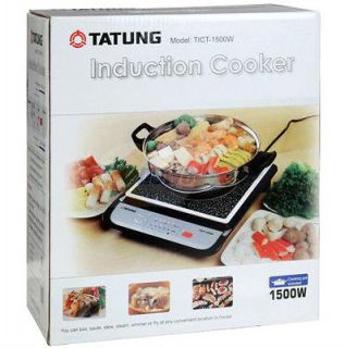   TICT 1500W 1500 Watts Induction Cook Top with Stainless Steel Pot