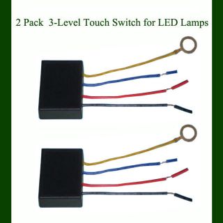 Pack LED Lamp Parts:3 Level Touch Switch For LED Lamps Working 