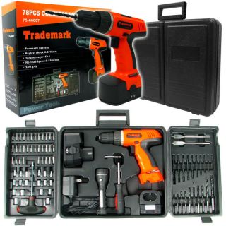   Tools™ 78 Pc   18 Volt Cordless Drill Set   Two Drill Speeds