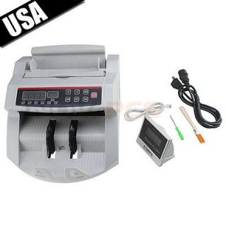 Bill Money Counter Worldwide Currency Cash Counting Machine UV & MG 