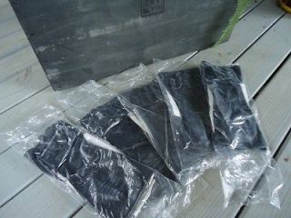   of 5 Pairs of Black Rubber Chemical Resistant Gloves  Military Surplus