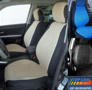   206 & 206cc HIGH QUALITY Front Custom Seat Covers Blue Black Beige
