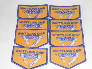 WHITTLING CHIP BSA Boy Cub Scout KNIFE Embroidered PATCH EACH