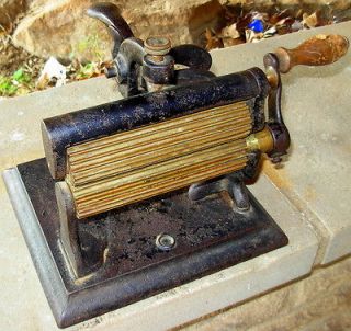  1866 ~ Crimping Iron with One Slug ~ Reenactor Laundry Sad Iron