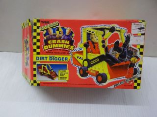 TYCO THE INCREDIBLE DIRT DIGGER CRASH TEST DUMMIES TOY VEHICLE PLAYSET 