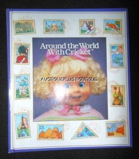 PLAYMATES DOLL AROUND THE WORLD WITH CRICKET HARDCOVER BOOK ONLY 1986